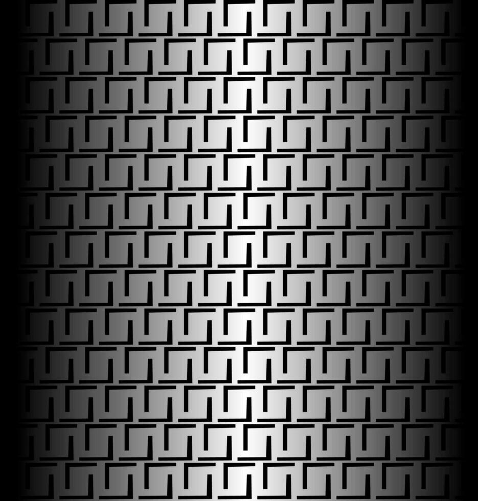 Abstract vector pattern in the form of a geometric pattern on a gray metallic background