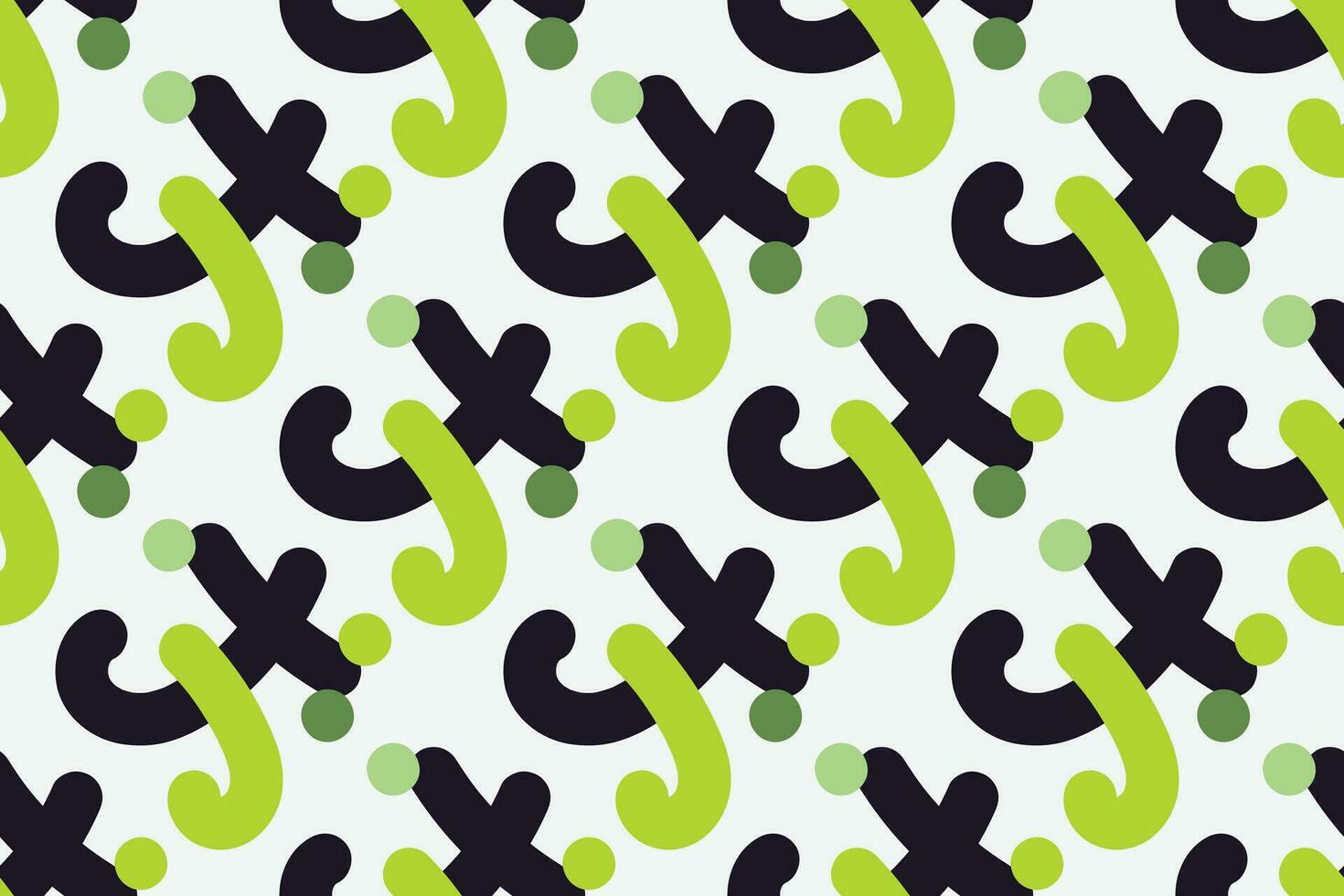 Fun seamless pattern. Creative abstract style art background for children. Trendy texture design with basic shapes. Simple childish doodle wallpaper print vector