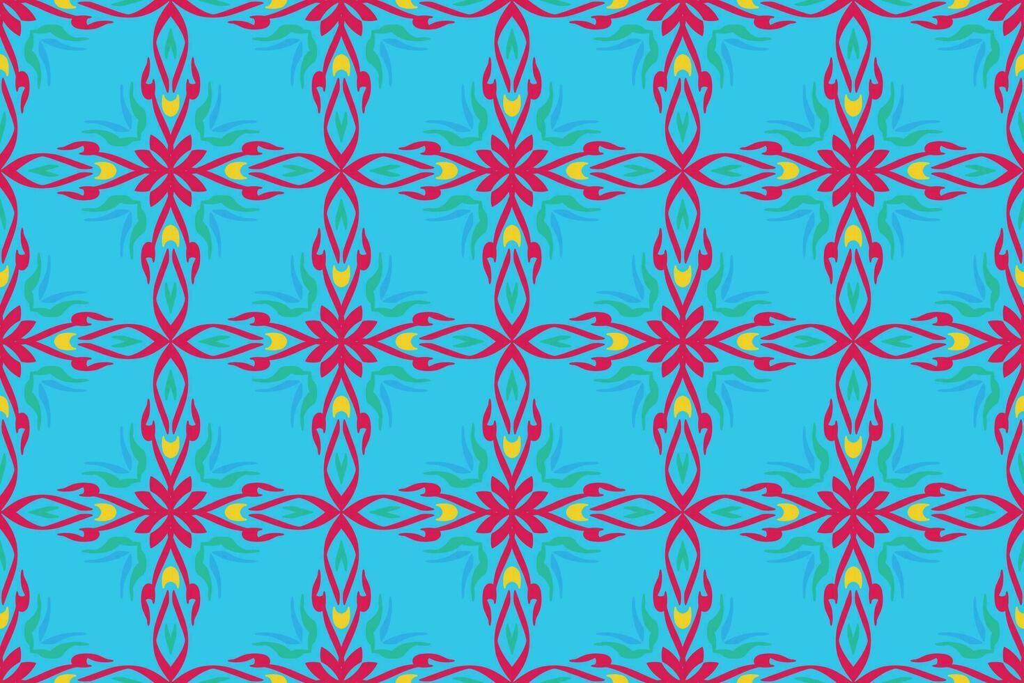 Pattern with floral and geometric elements. Intersecting curved and straight bold stripes forming abstract floral ornament. Vector background for design. Seamless Decorative lattice for louver.