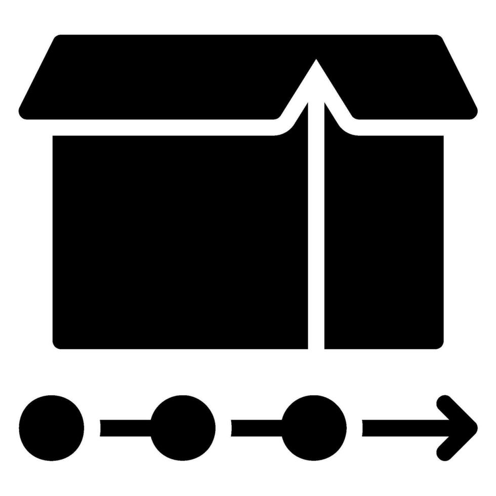 logistics glyph icon vector
