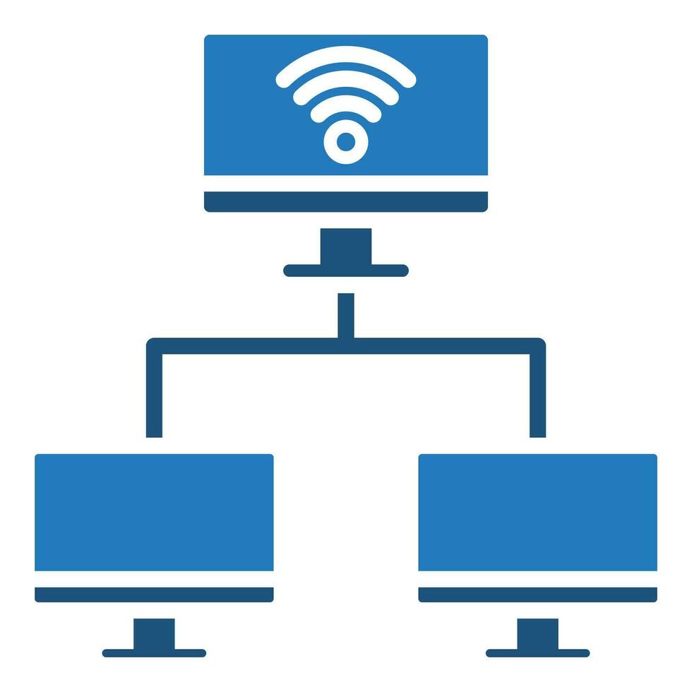 Network Connection icon line vector illustration