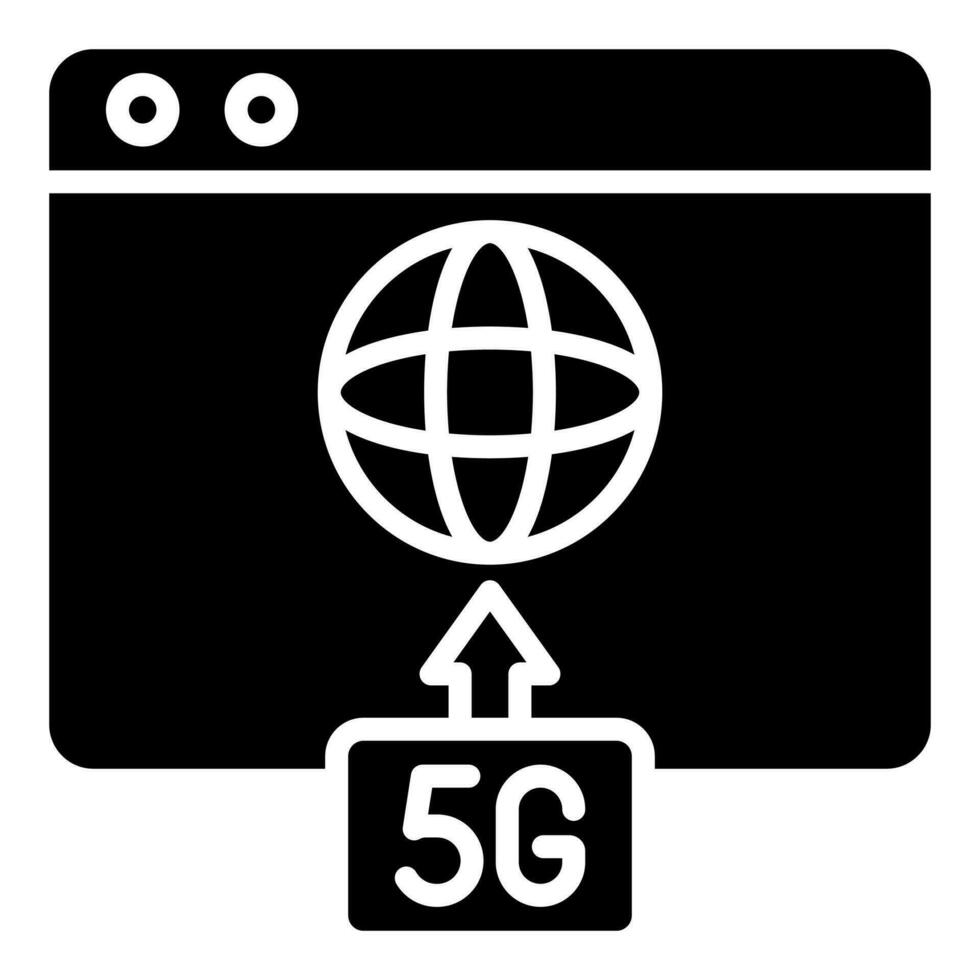 5G Deployment icon line vector illustration