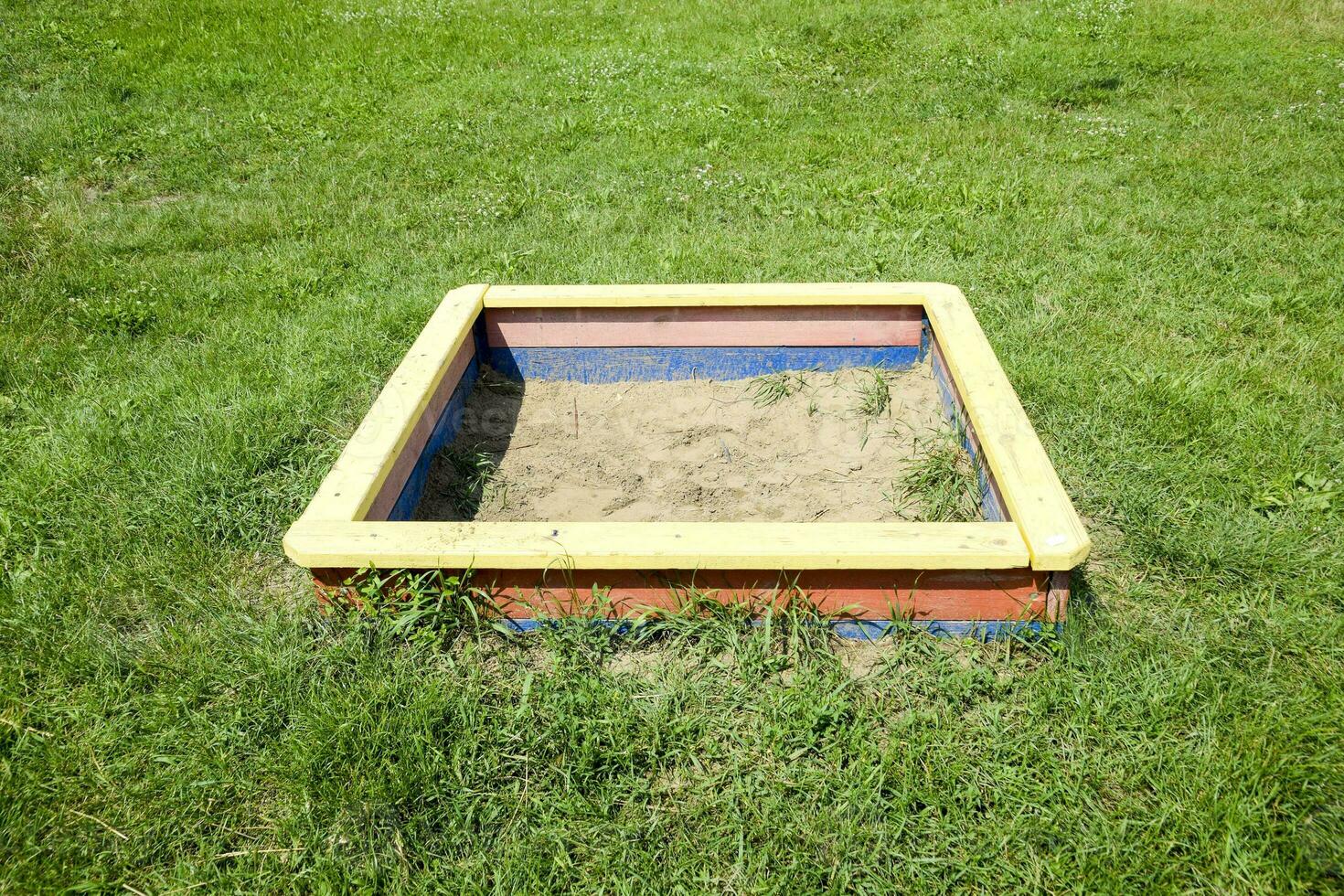 a Children's sandbox. photo