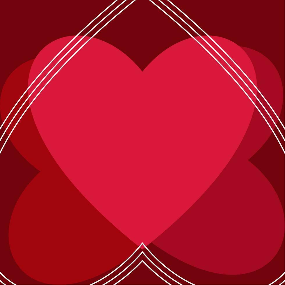 Valentines day background with heart icon vector design for greeting cards posters social media