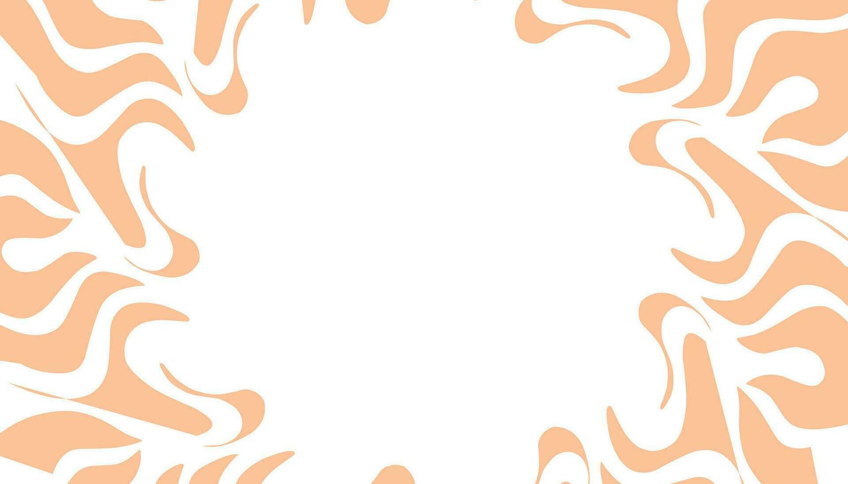 an orange and white background with wavy lines vector