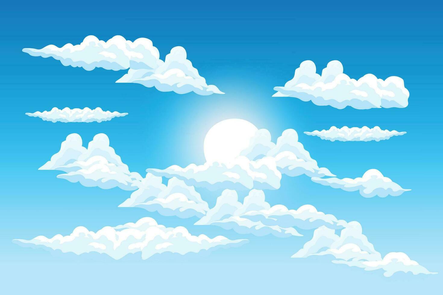 Sky Cloud Background Design Illustration Template Vector Decor Banner And Poster