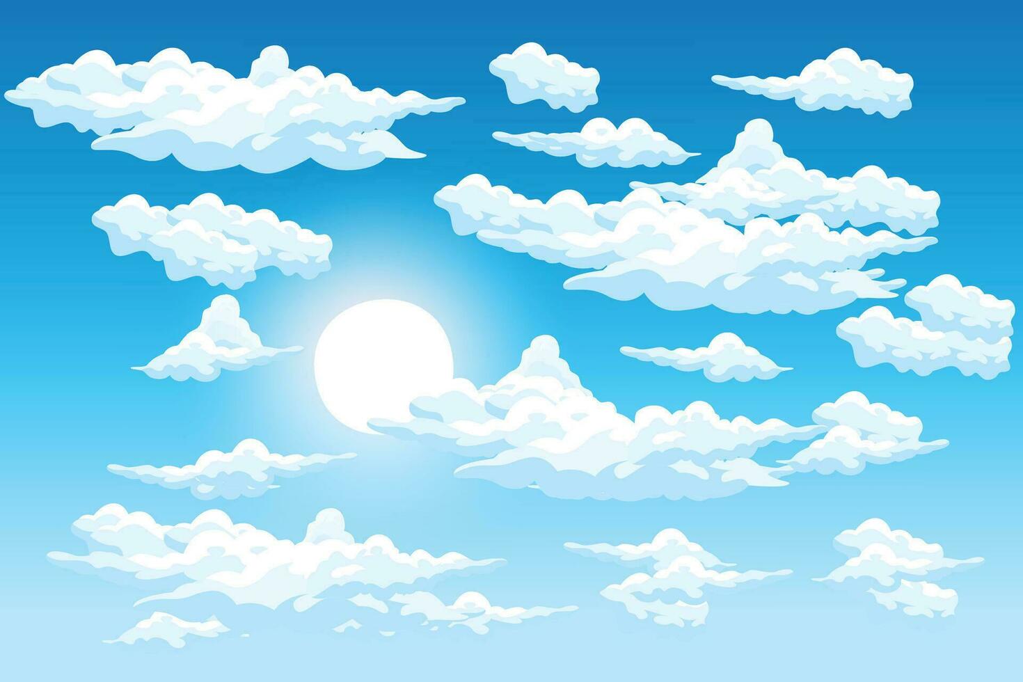 Sky Cloud Background Design Illustration Template Vector Decor Banner And Poster