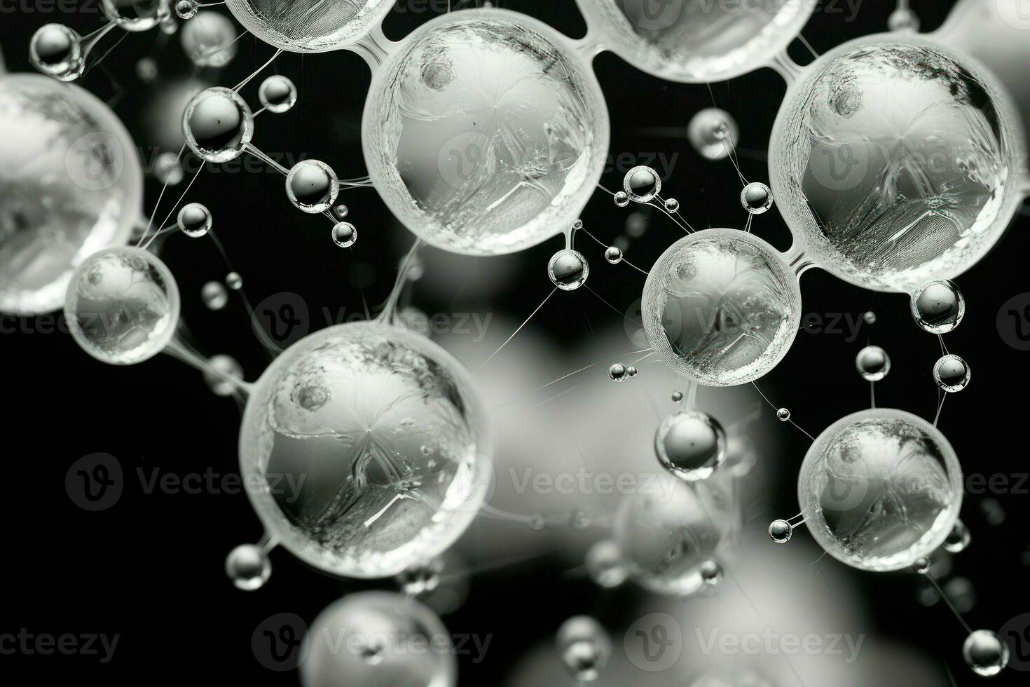 AI generated Frozen Bubbles - Generative AI photo