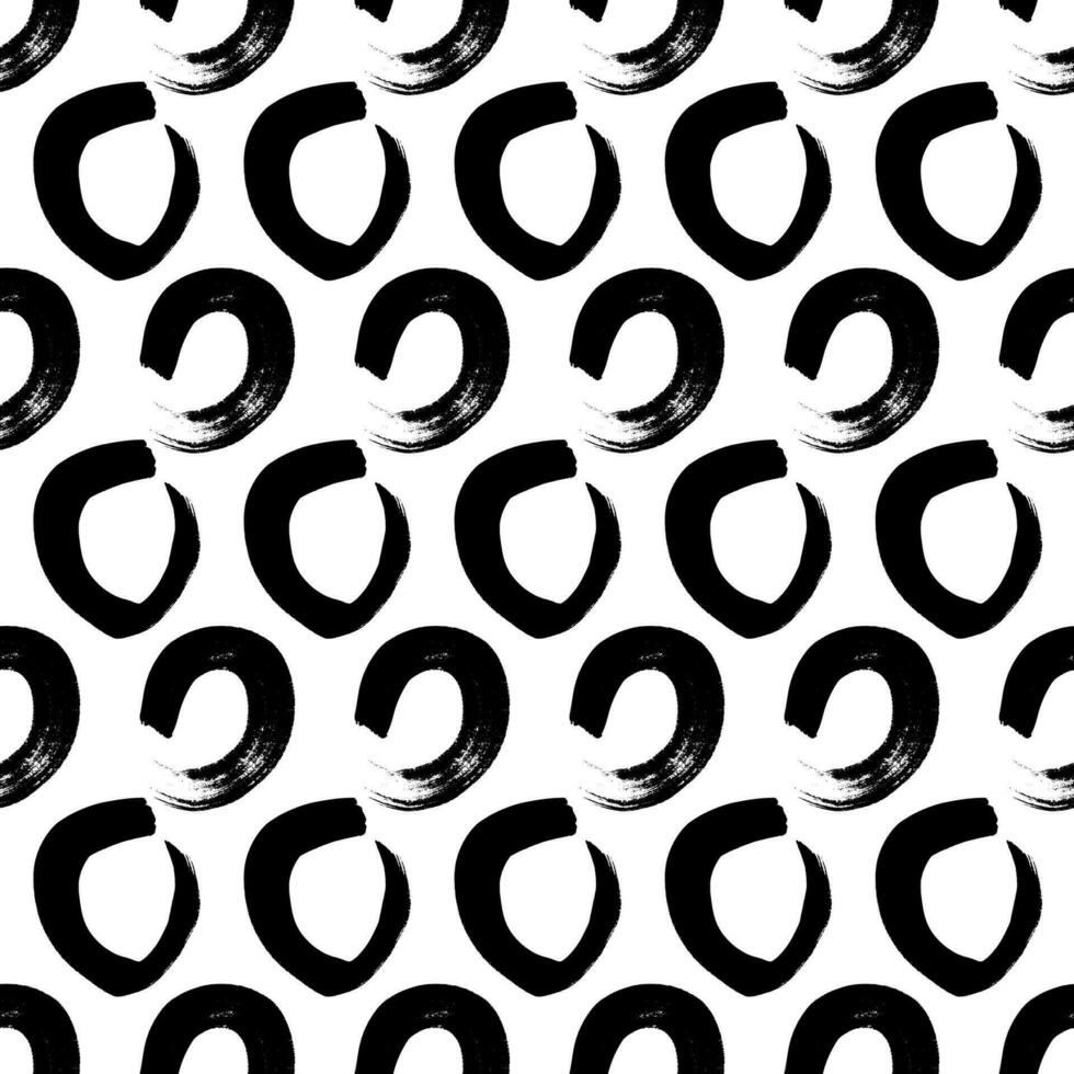 Seamless pattern with sketch circles shape vector