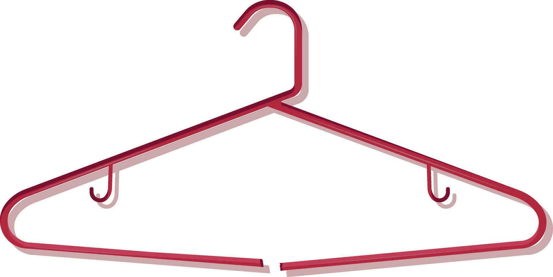 Broken Hanger isolated on white background vector