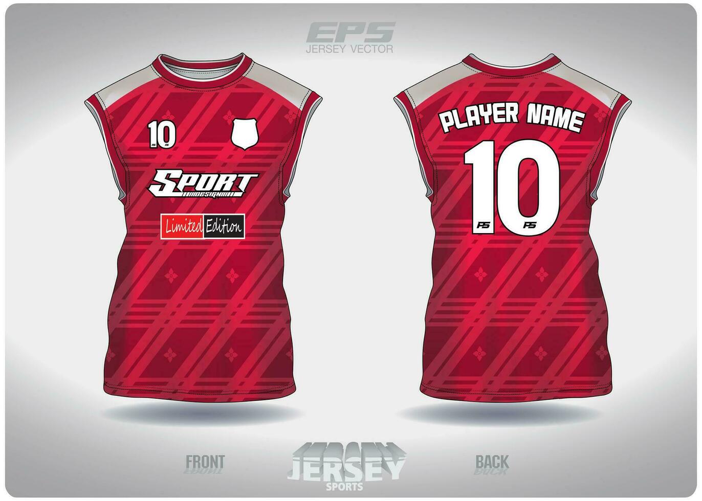 EPS jersey sports shirt vector.horizontal bar and oblique bar pattern design, illustration, textile background for sleeveless shirt sports t-shirt, football jersey sleeveless shirt vector