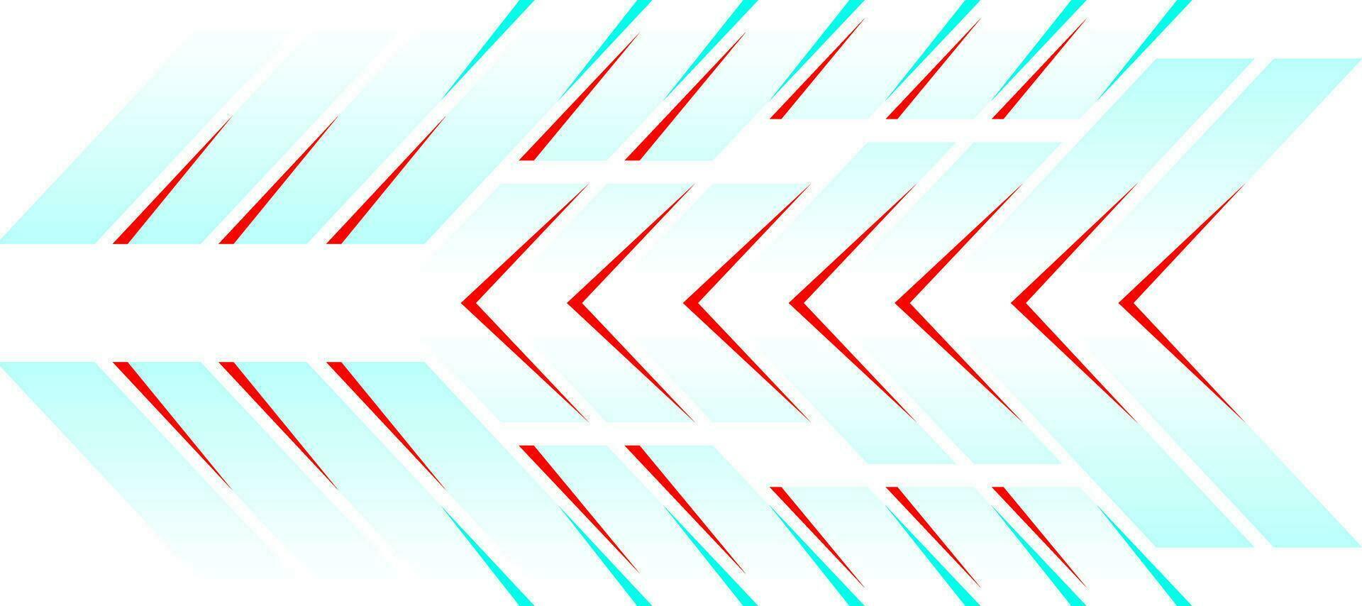 techno red arrow geometric blue gradient design background vector