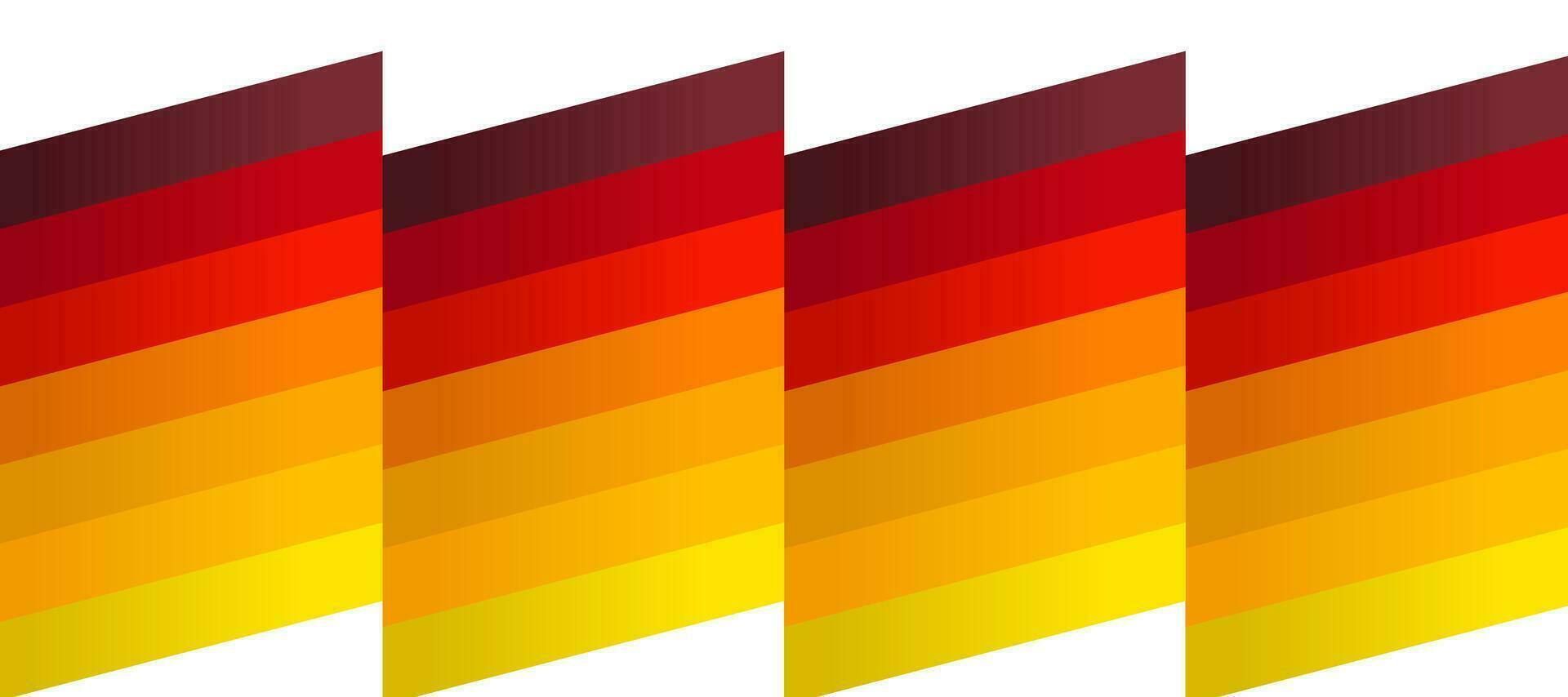 Germany waves diagonal color stripes background vector