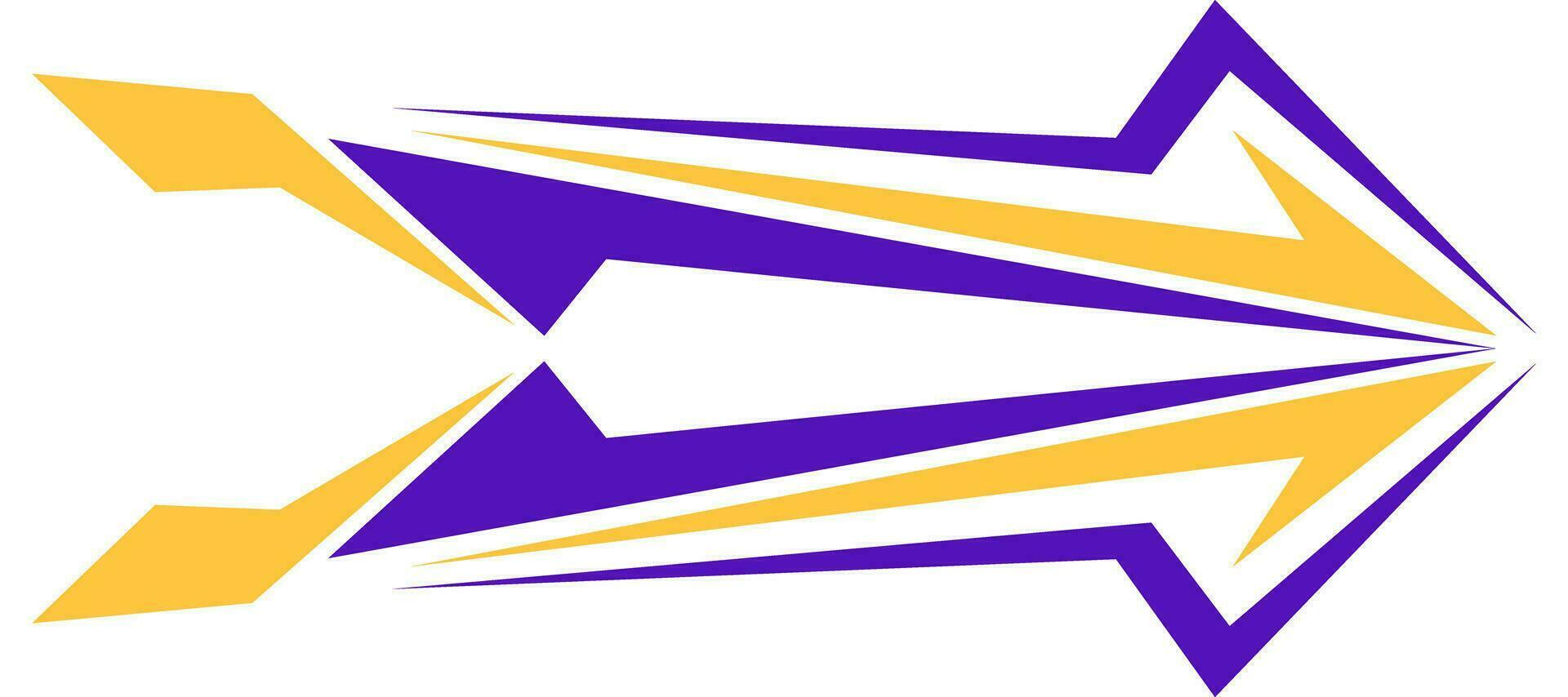 yellow and violet speed racing car livery design  background vector