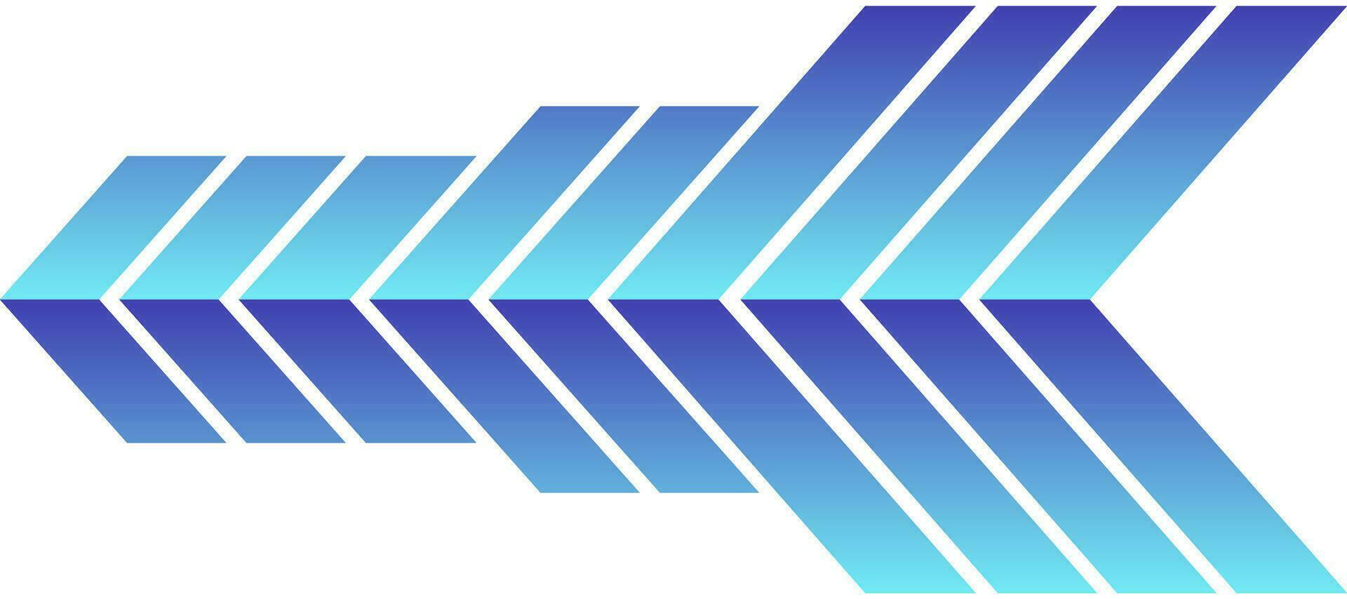 technology chevron arrow geometric blue gradient design background vector