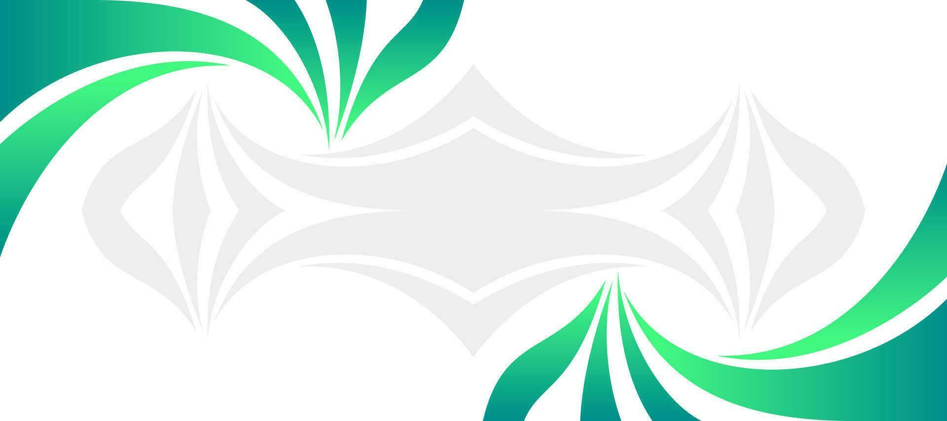 green curve waves frame banner brochure flyer design background vector