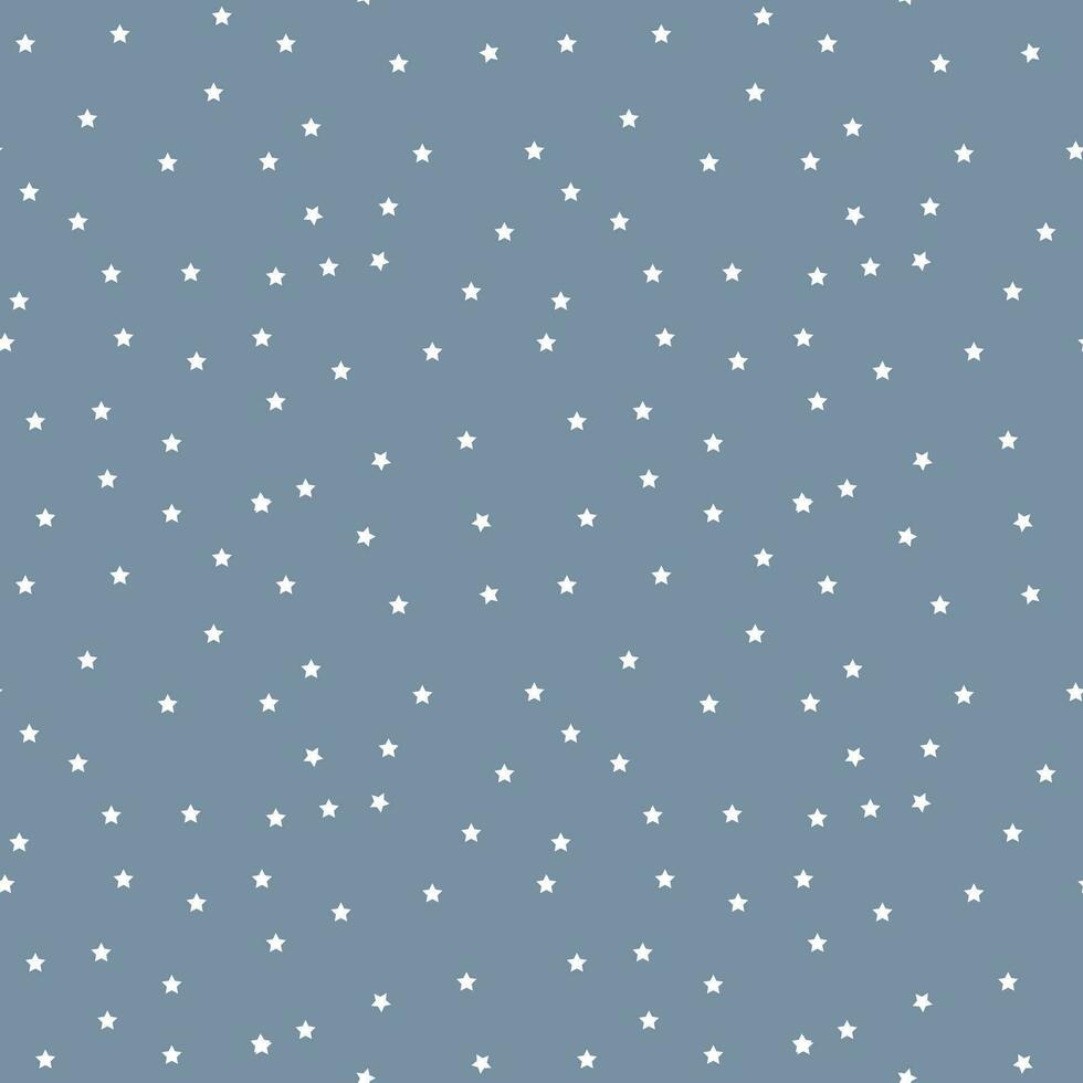 Seamless pattern, stars and scattering of stars on a background of the night sky. Background, textile, vector