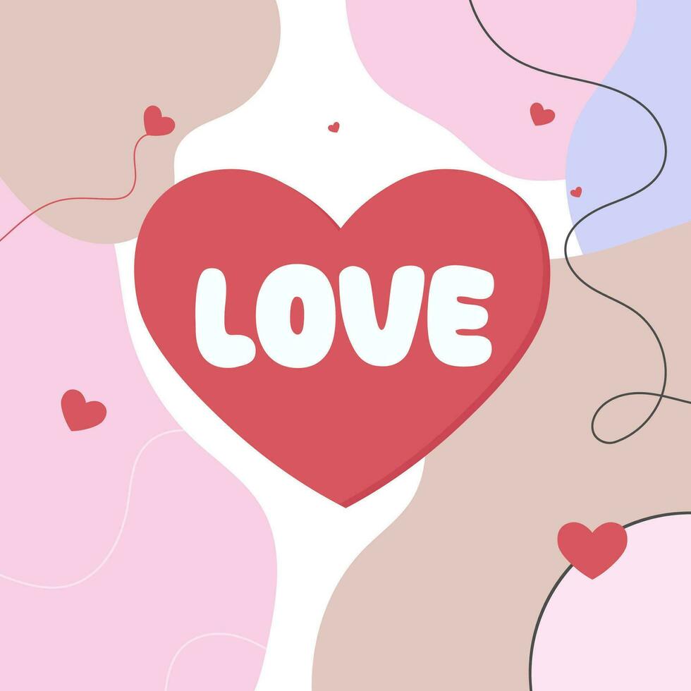 happy valentine's day background Vector illustration