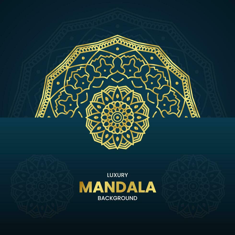 New Luxury Mandala Background Template .Mandala Art Design Template vector