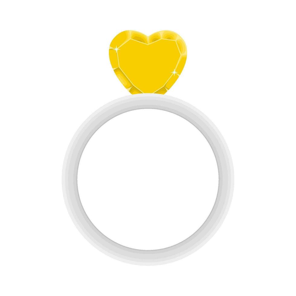 anillo diamante ilustración vector