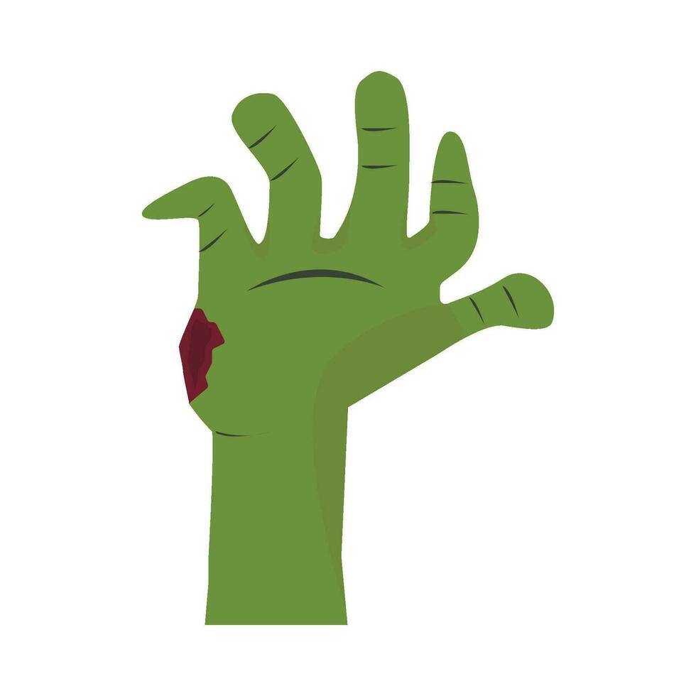 mano zombi ilustración vector