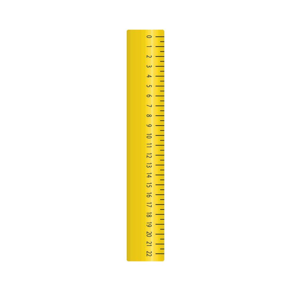 flat ruler illustration vector