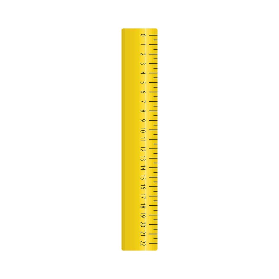 flat ruler illustration vector