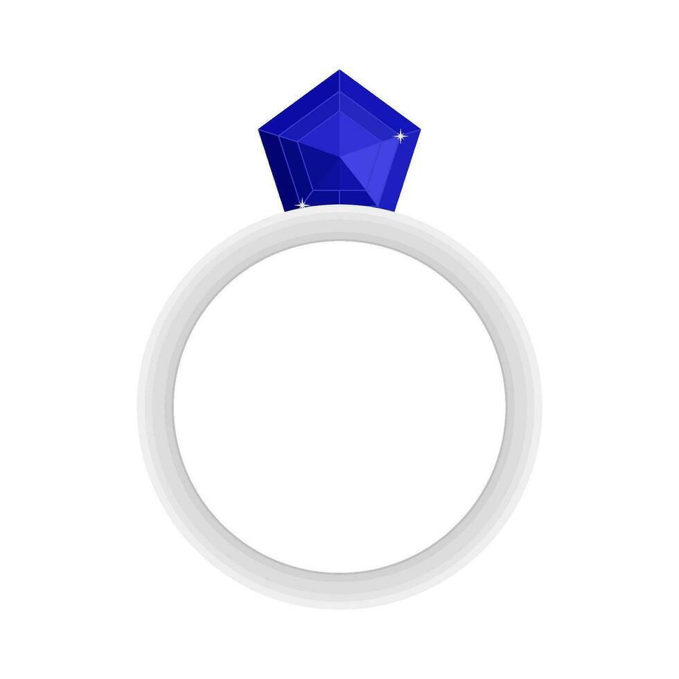 anillo diamante ilustración vector