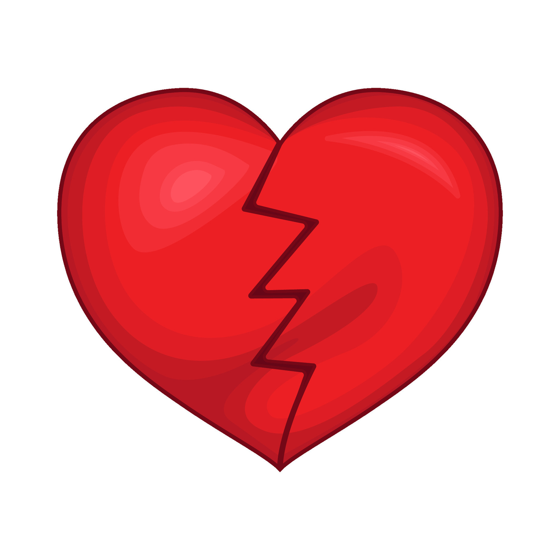 broken heart illustration 36198498 Vector Art at Vecteezy