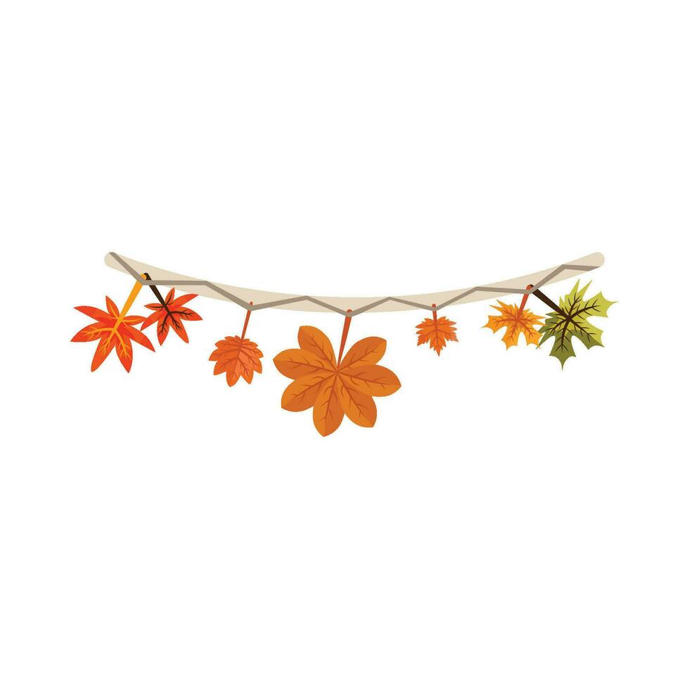 arce otoño decoración vector