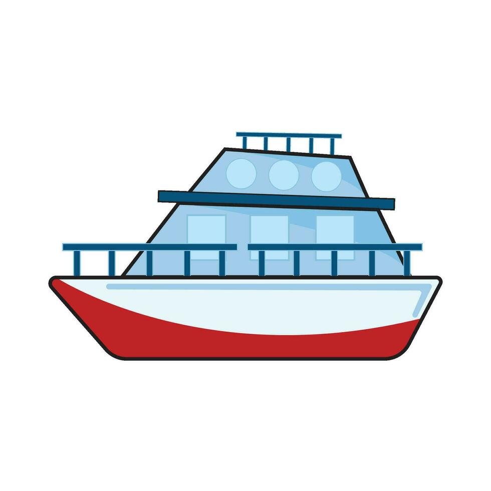 cruise ship illustration vector