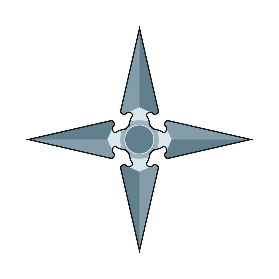 shuriken japan illustration vector