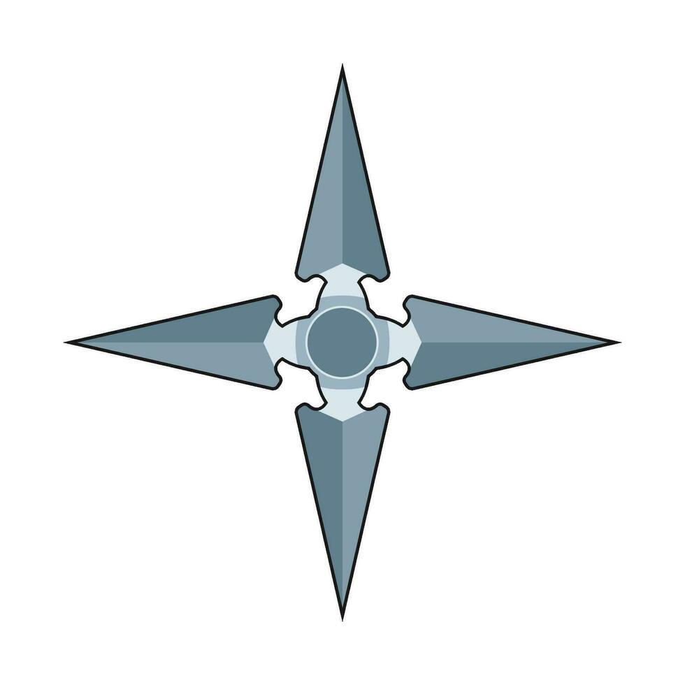 shuriken Japón ilustración vector