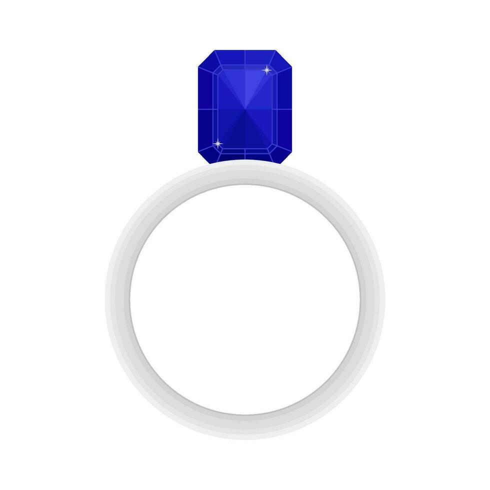 anillo diamante ilustración vector