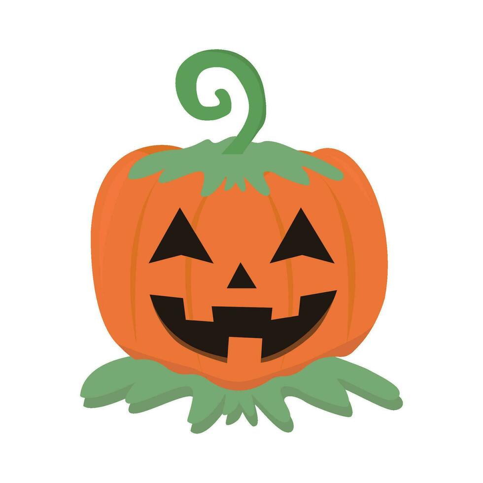 pumpkin halloween character scarry illustration vector