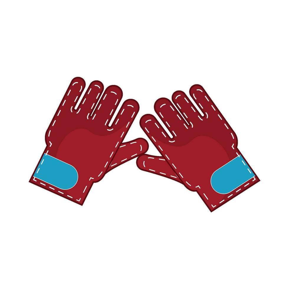 gloves goal illustration vector