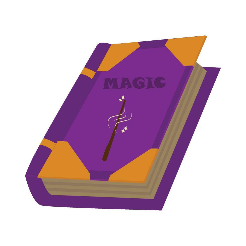 magic book illustration vector