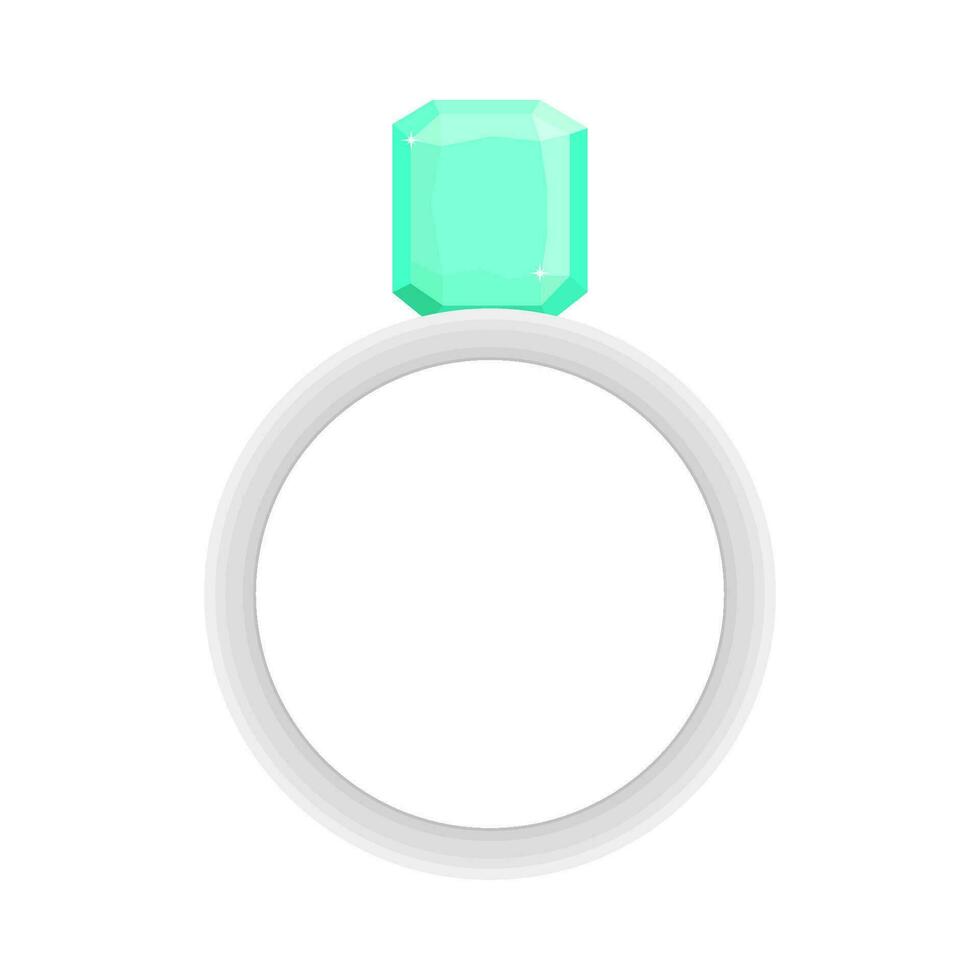 anillo diamante ilustración vector