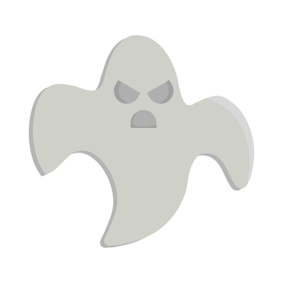 fantasma blanco mosca ilustración vector