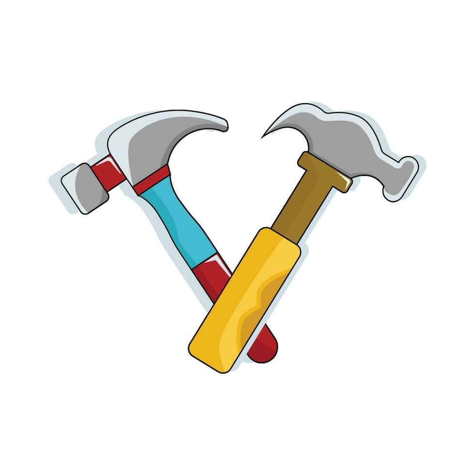 hammer equipment  illustration vector