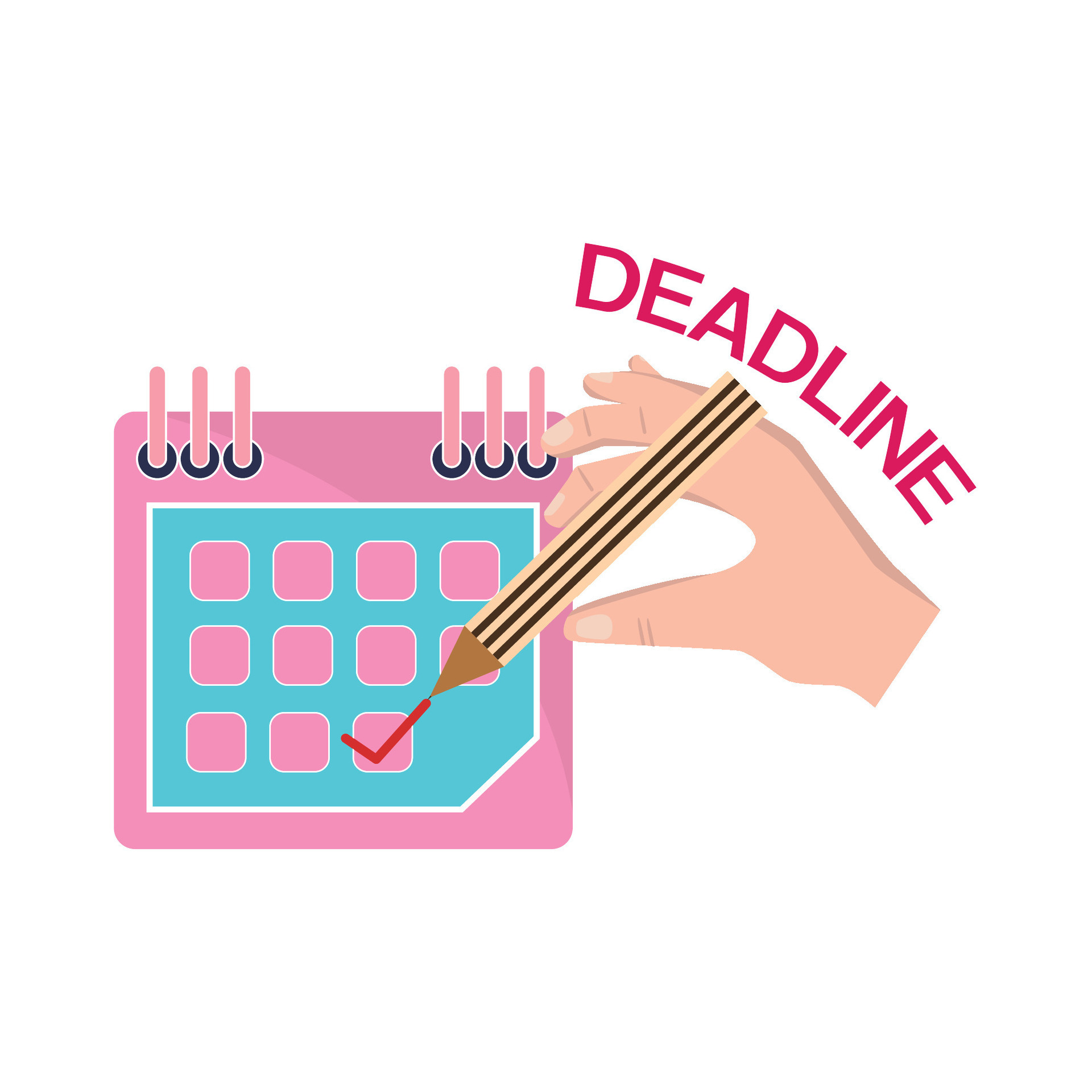 deadline calendar illustration 36199123 Vector Art at Vecteezy