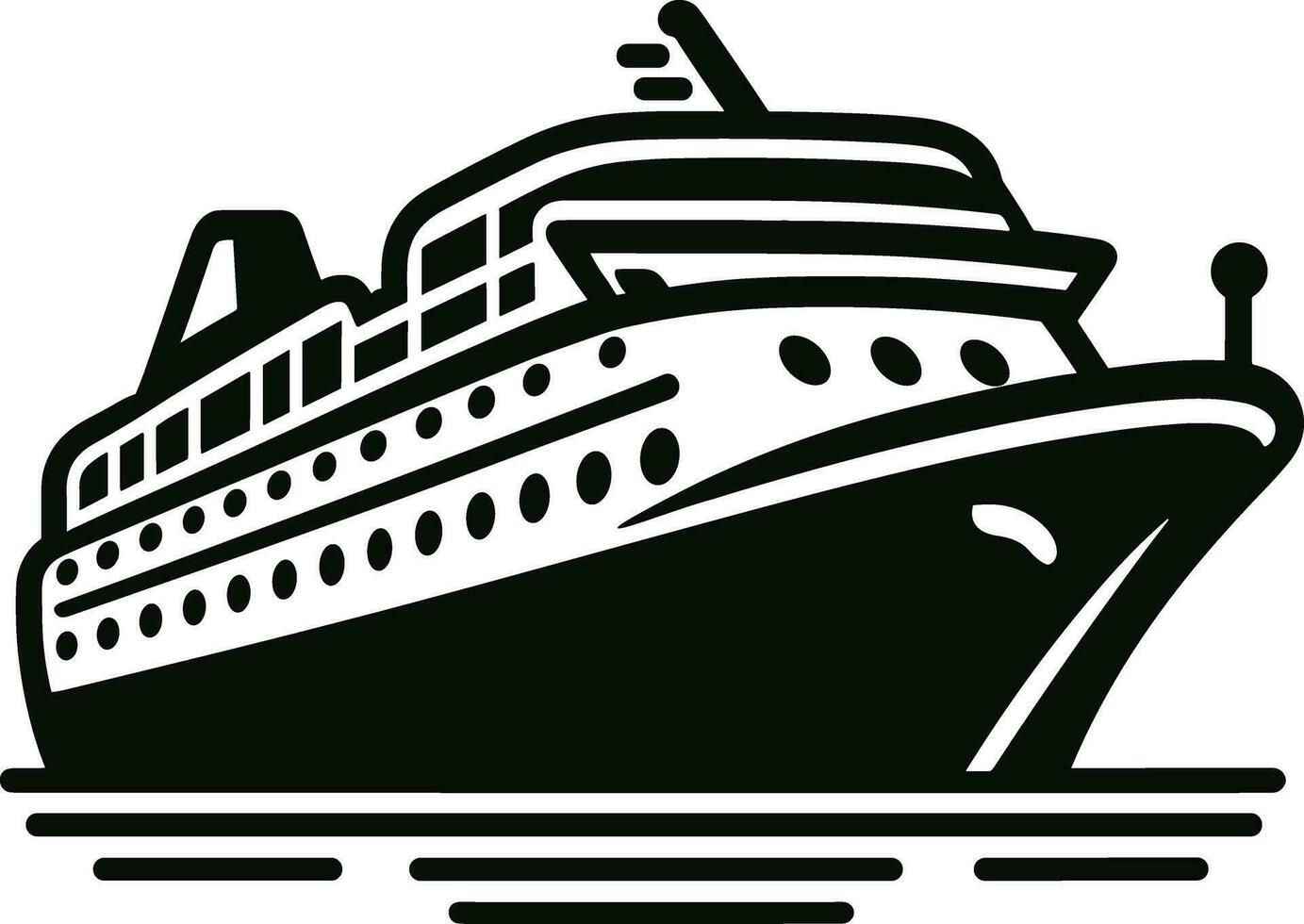 Cruise Ship Liner vector