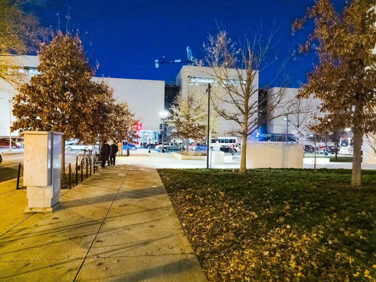 Washington, D.C. US - 12.12.2023 The streets of Washington in the evening near the Department of Education and the Dwight Eisenhower Memorial photo