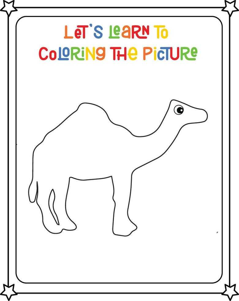 vector drawing image camel