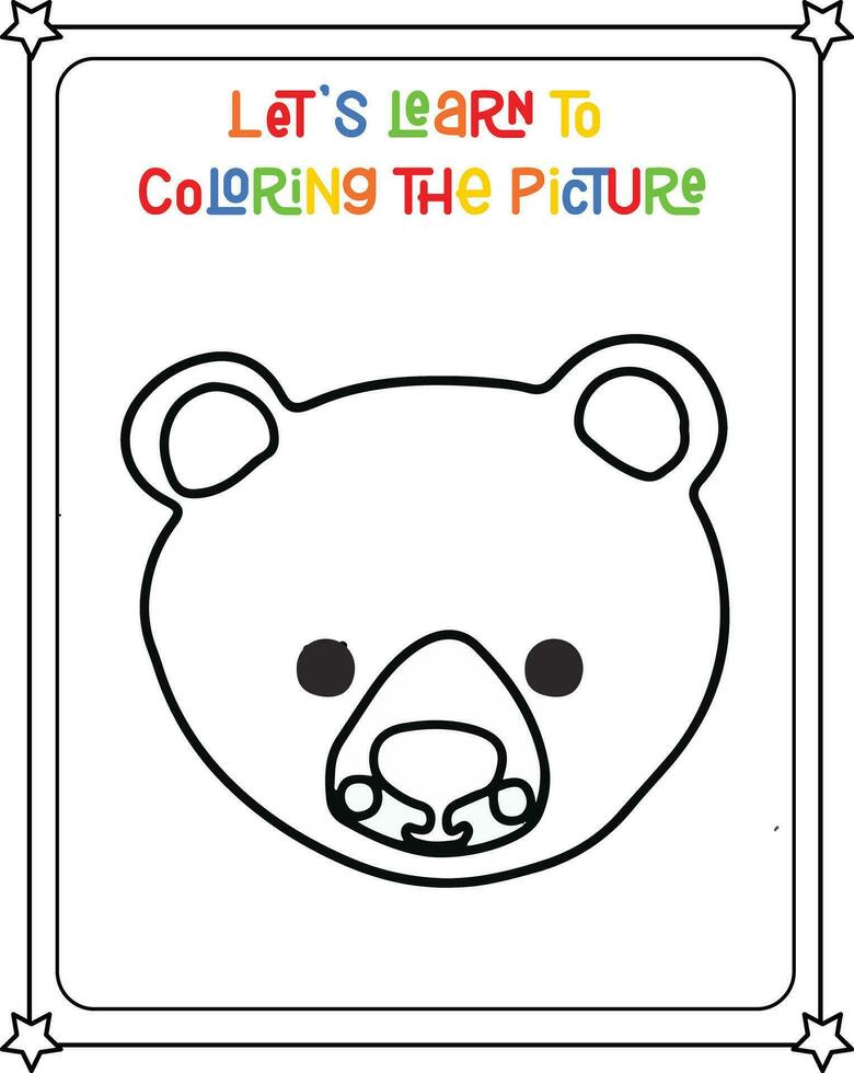 vector drawing image bear