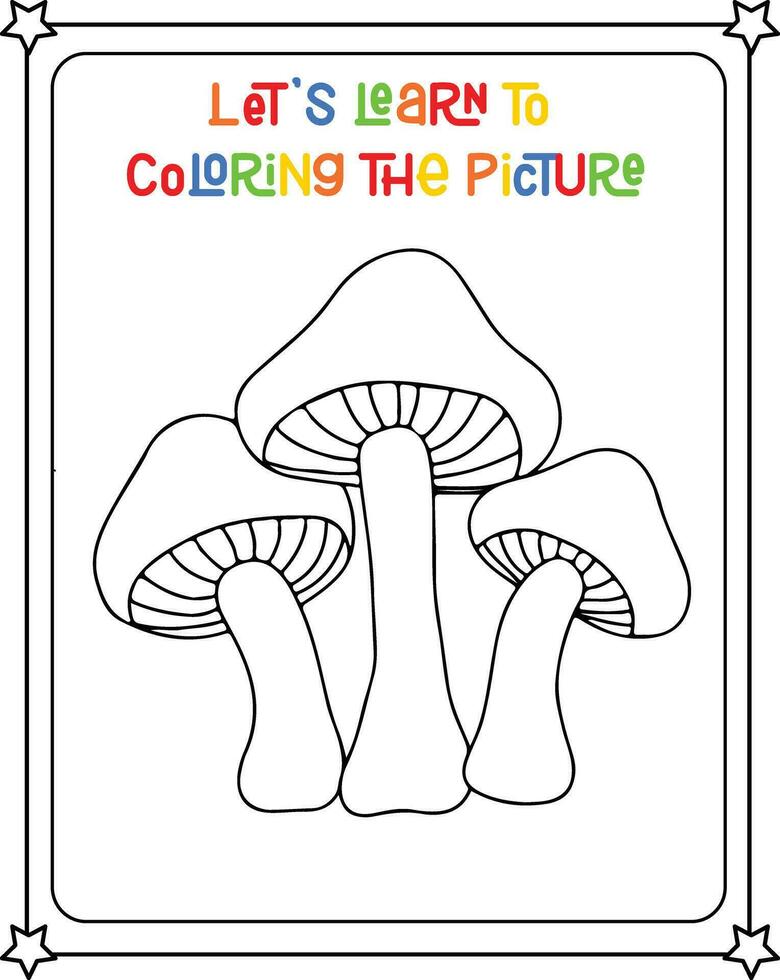 vector drawing image mushroom