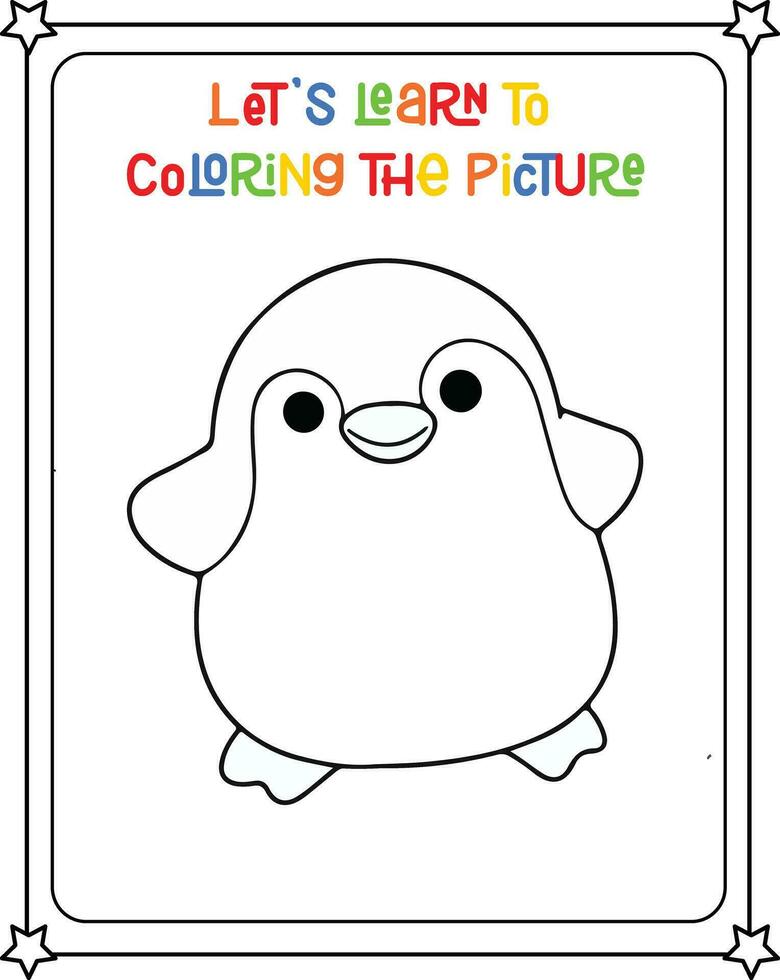 vector drawing image cute penguin