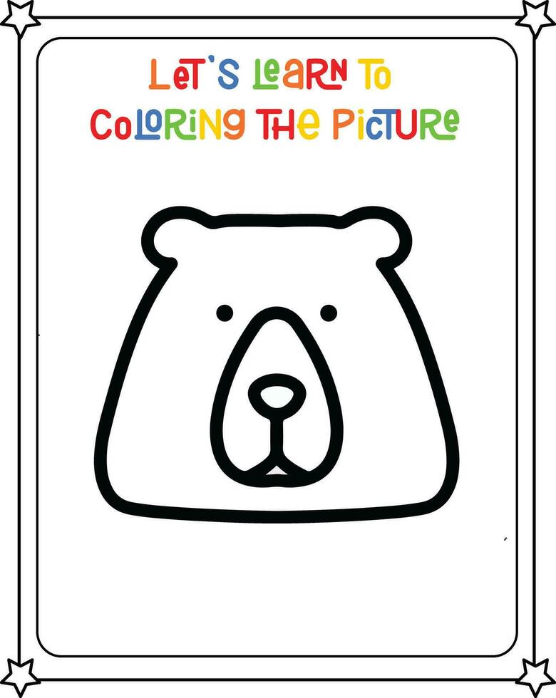 vector drawing image bear