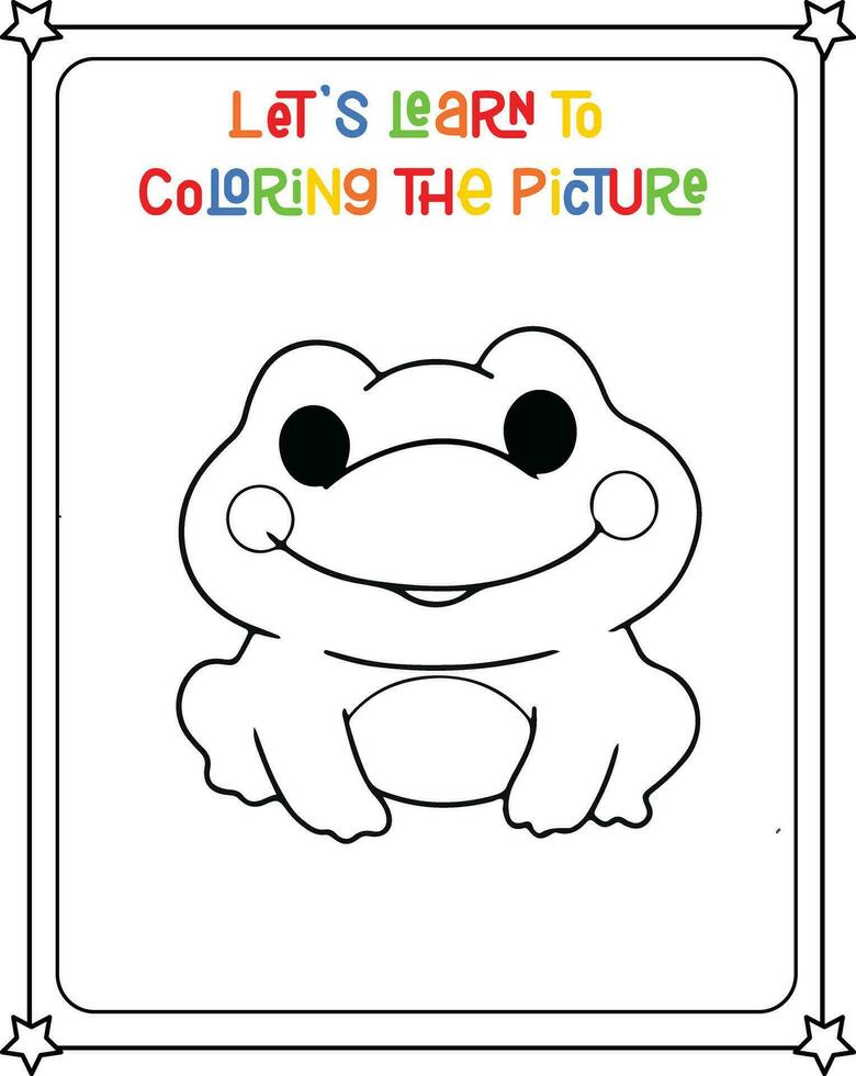 vector drawing image frog