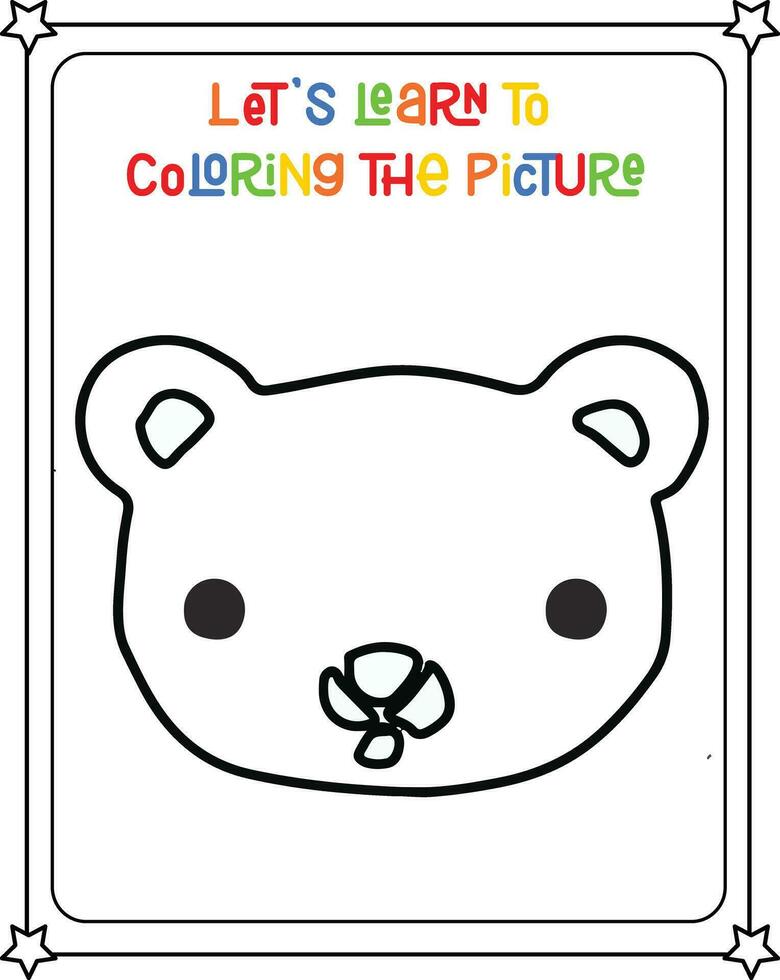 vector drawing image bear